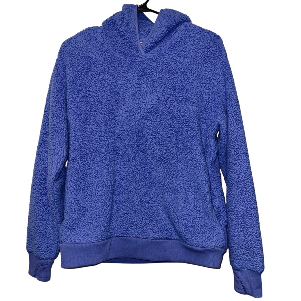 ATHLETA|Girl’s Blue Teddy Sherpa Hoodie XXL (16)